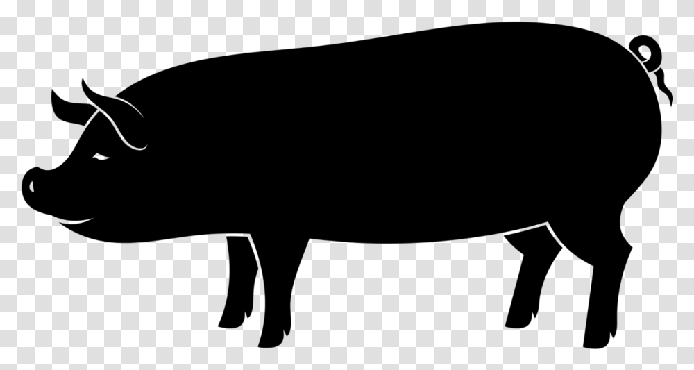 Pig Silhouette Pig Roast Silhouette, Gray, World Of Warcraft Transparent Png