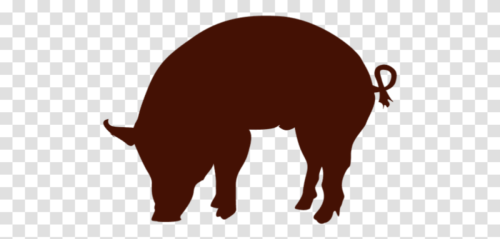 Pig Silhouette Pig Silhouette, Mammal, Animal, Wildlife, Aardvark Transparent Png