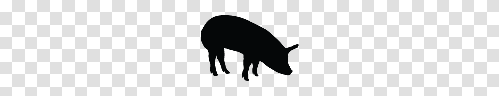 Pig Silhouette Silhouette Of Pig, Animal, Mammal, Wildlife, Aardvark Transparent Png