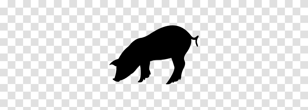 Pig Silhouette Sticker, Mammal, Animal, Wildlife, Stencil Transparent Png