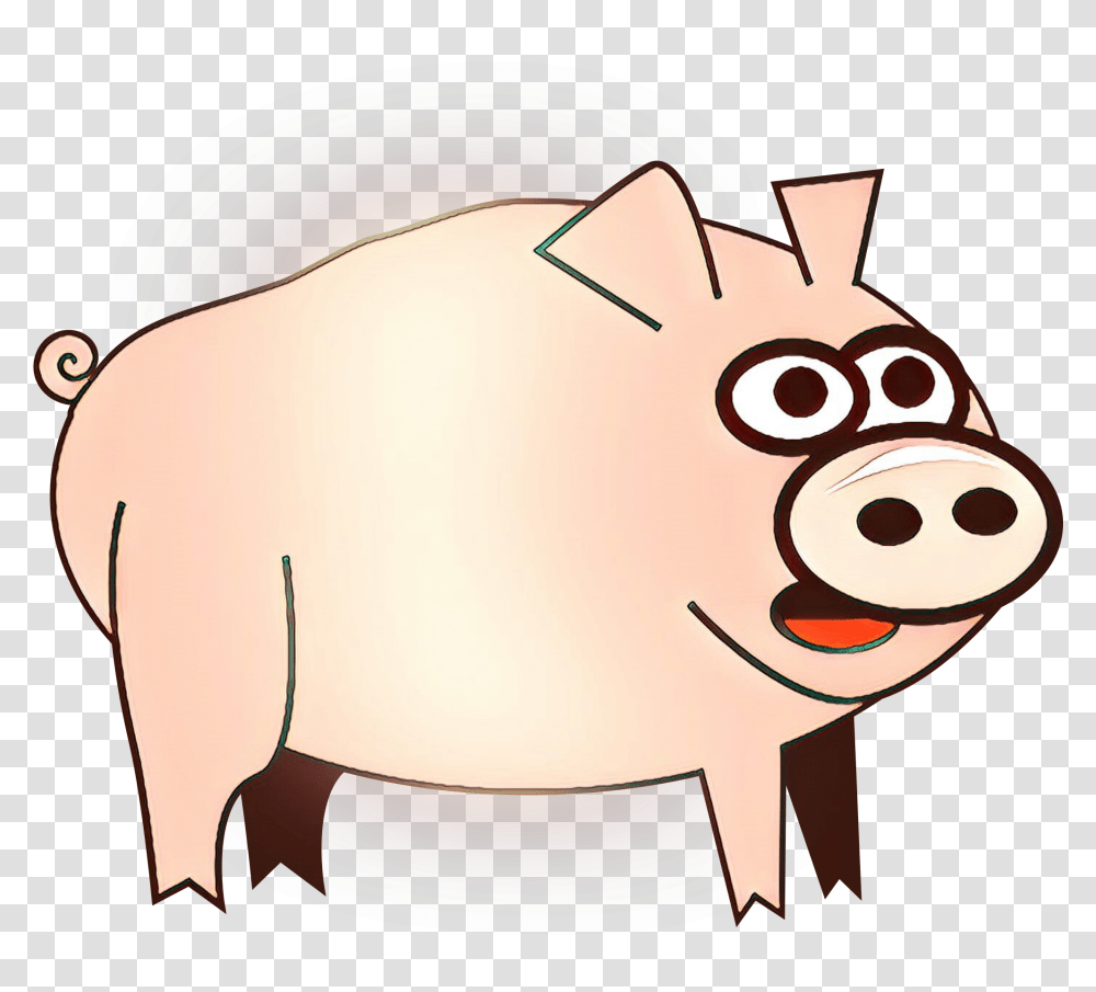 Pig Smoking Cattle Domestic Pig, Lamp, Mammal, Animal, Piggy Bank Transparent Png