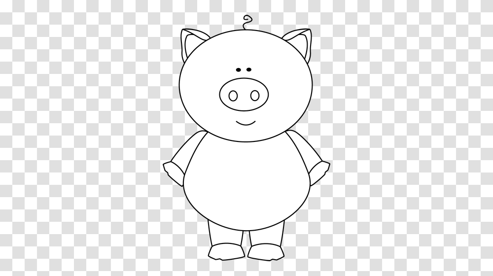 Pig Standing Cliparts, Snowman, Outdoors, Nature, Drawing Transparent Png