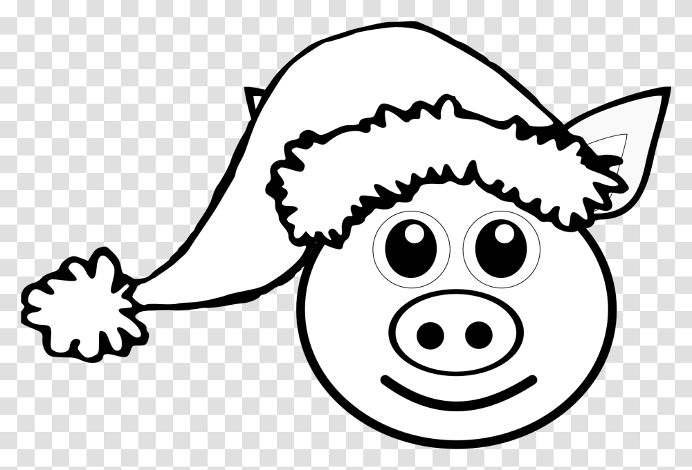 Pig, Stencil, Animal, Doodle, Drawing Transparent Png