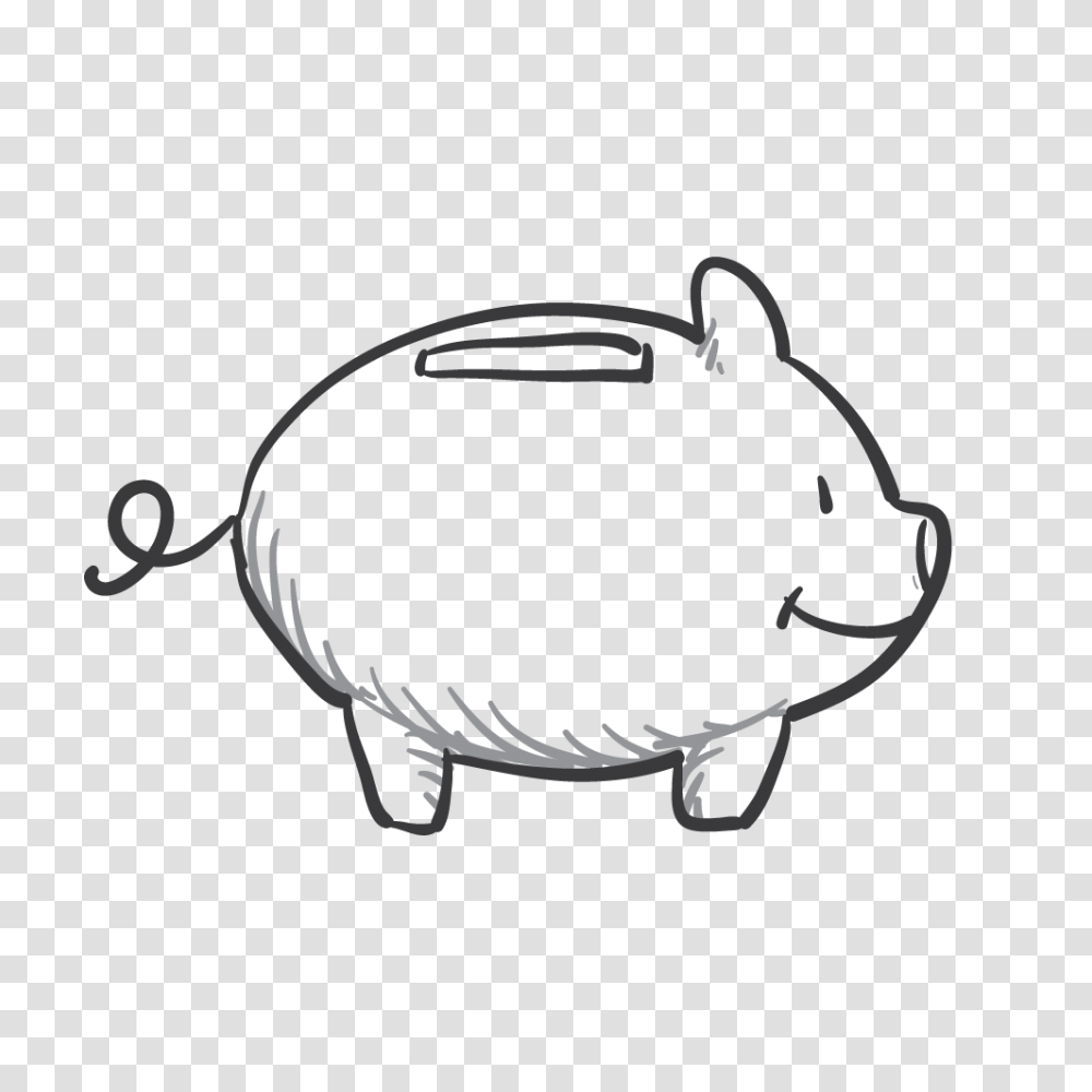 Pig, Stencil, Bow, Sunglasses, Accessories Transparent Png