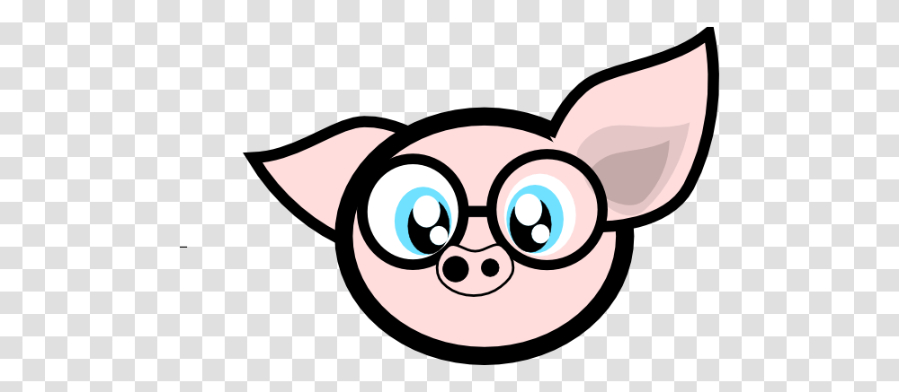 Pig With Glasses Clip Art, Coffee Cup, Stencil Transparent Png