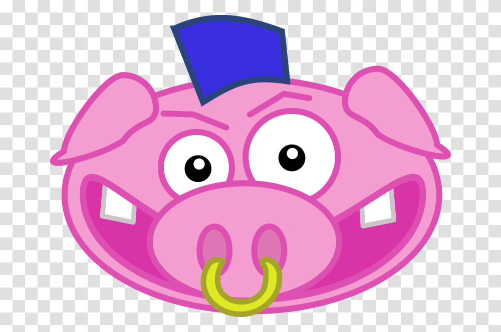 Pig With Ring On His Nose, Piggy Bank Transparent Png