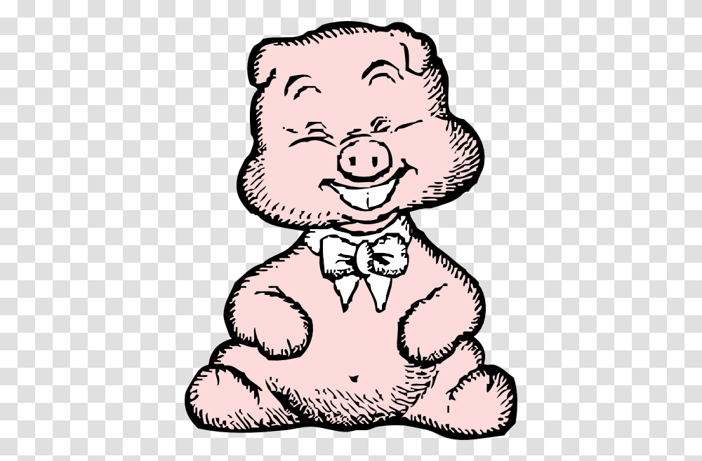 Pig With White Bowtie Clip Art For Web, Face, Person, Human, Accessories Transparent Png