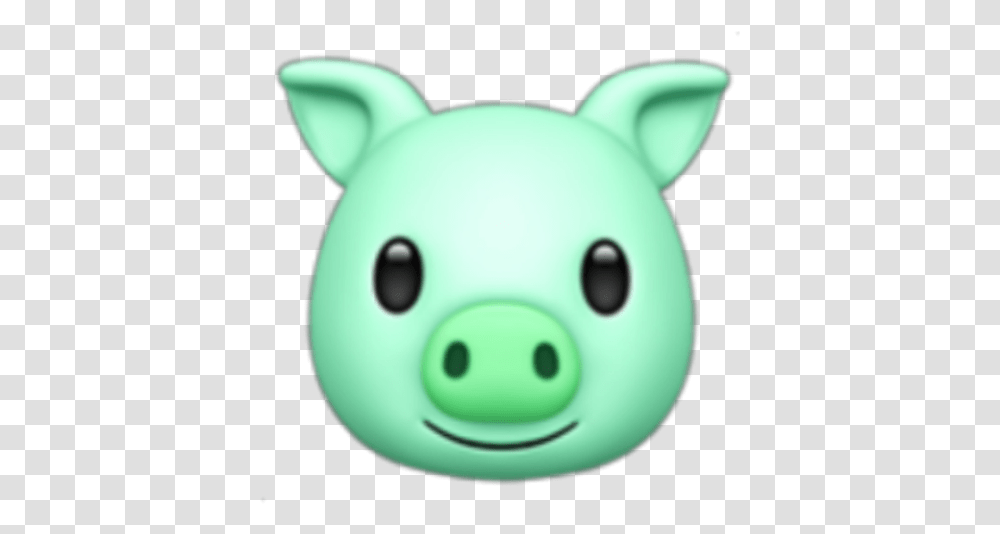 Pigemojigreen Emoji, Toy, Piggy Bank Transparent Png