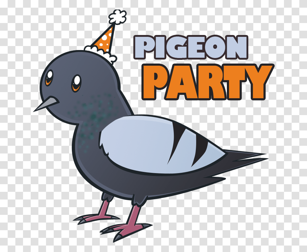 Pigeon Cartoon Character Stock Vector Pigeon With A Cartoon Pigeons, Bird, Animal, Airplane, Vehicle Transparent Png
