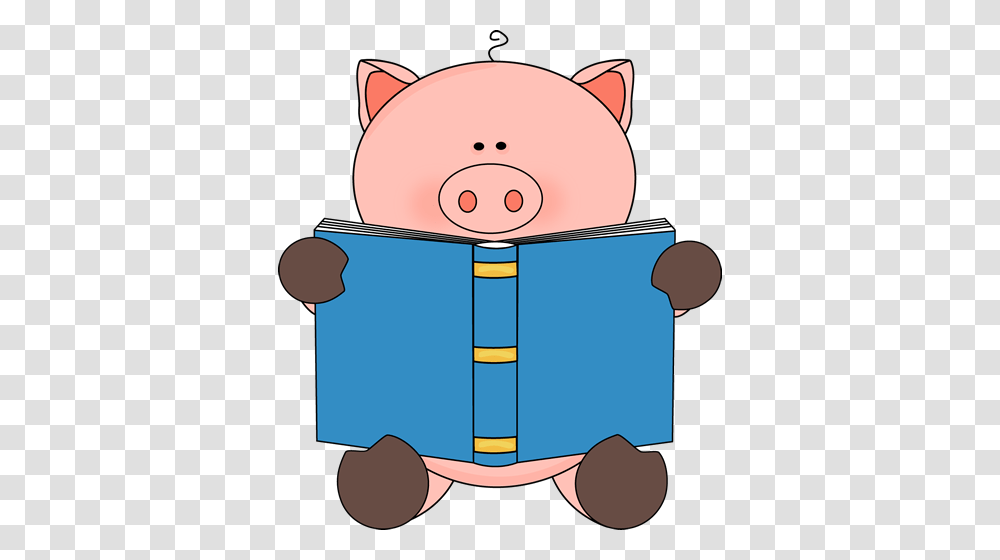 Piggie Reading, Lamp, Piggy Bank Transparent Png