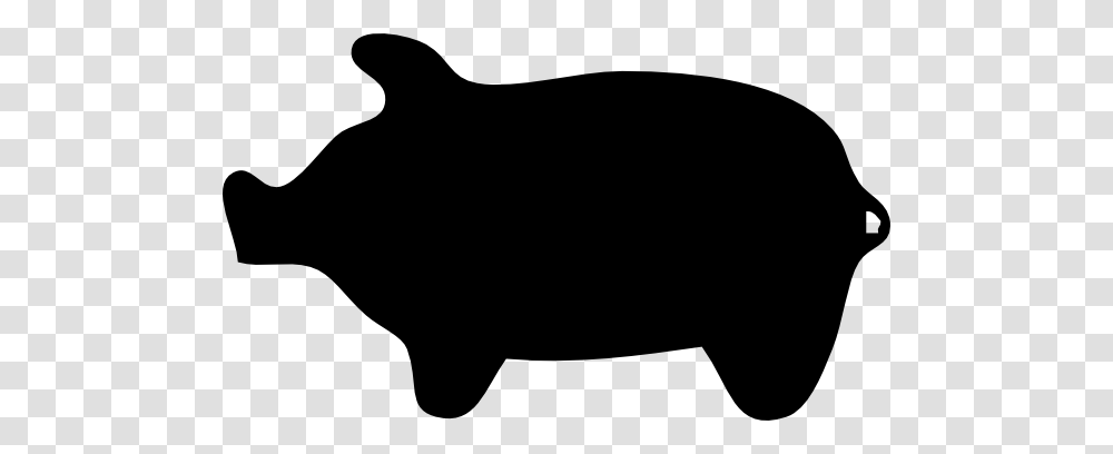 Piggie Silhouette Clip Art, Mammal, Animal, Bull, Cushion Transparent Png
