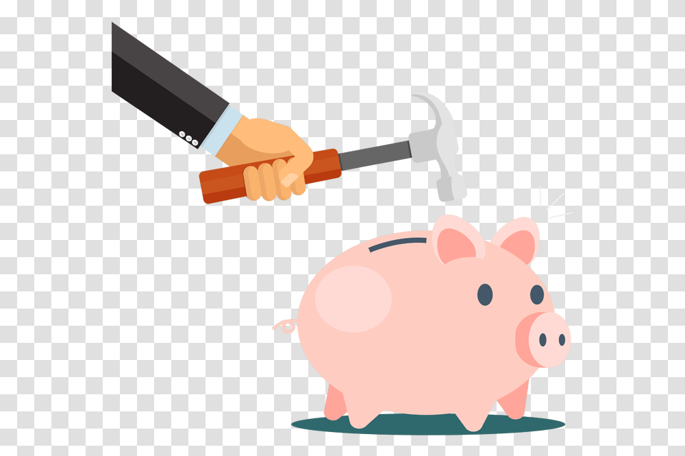 Piggy Bank Hairways Cartoon Transparent Png