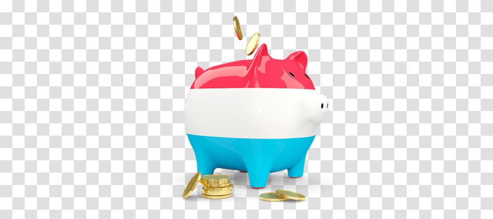 Piggy Bank Illustration Of Flag Luxembourg New Zealand Piggy Bank, Birthday Cake, Dessert, Food Transparent Png