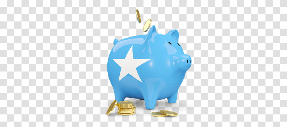 Piggy Bank Illustration Of Flag Somalia New Zealand Piggy Bank, Symbol Transparent Png