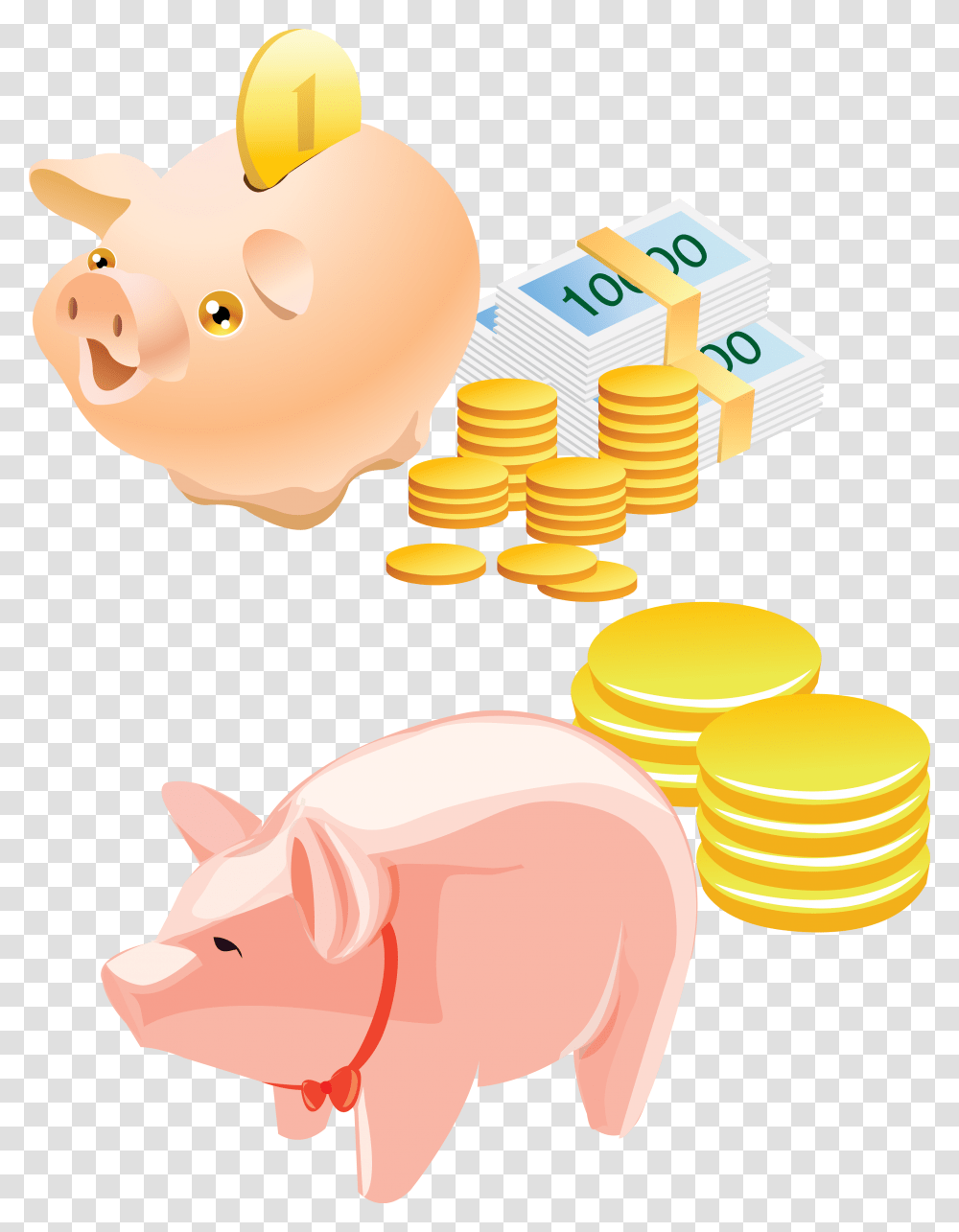 Piggy Bank, Mammal, Animal, Hog Transparent Png