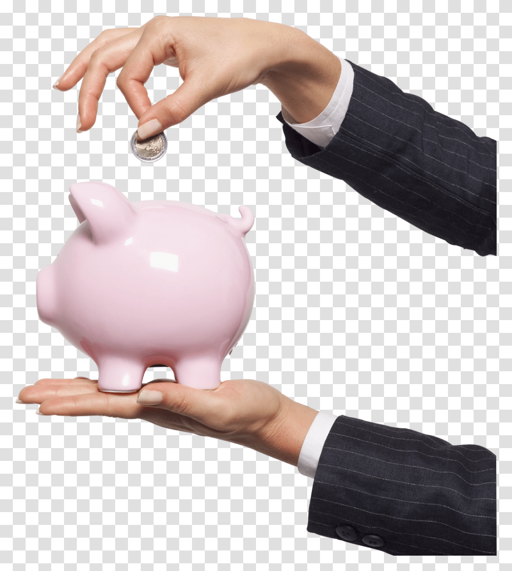 Piggy Bank, Person, Human, Finger Transparent Png