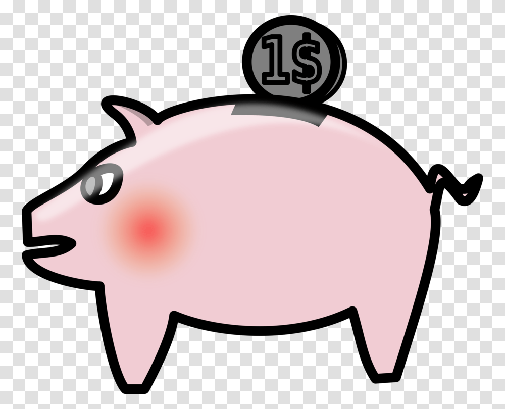 Piggy Bank Saving Money Coin, Animal, Mammal Transparent Png