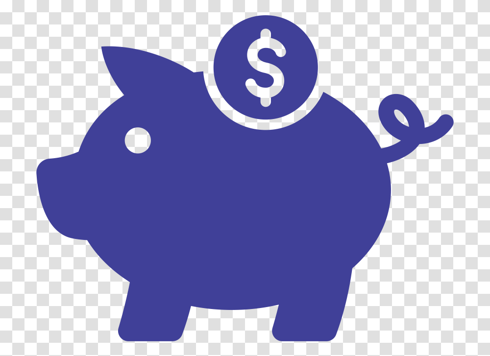 Piggy Bank Saving Money Insurance Blue Piggy Bank Clipart Transparent Png