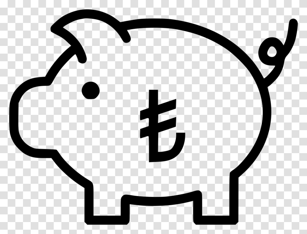 Piggy Bank Secure Savings Euro Money Icon Transparent Png