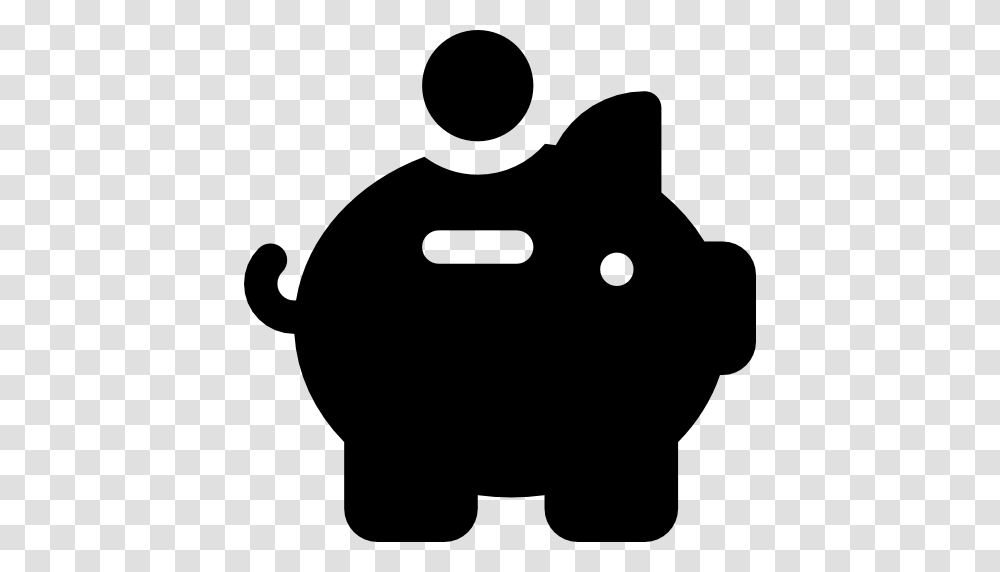 Piggy Bank, Stencil, Silhouette, Hoodie Transparent Png