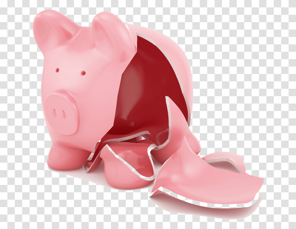 Piggy Bank Stock Photography Money Clip Art Broken Piggy Bank, Mammal, Animal Transparent Png