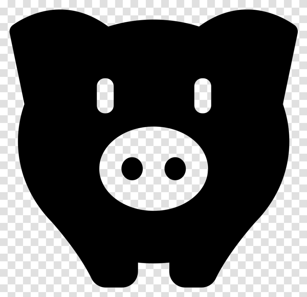 Piggy Bank To Save Money Pig Svg Free, Mammal, Animal, Snout, Stencil Transparent Png