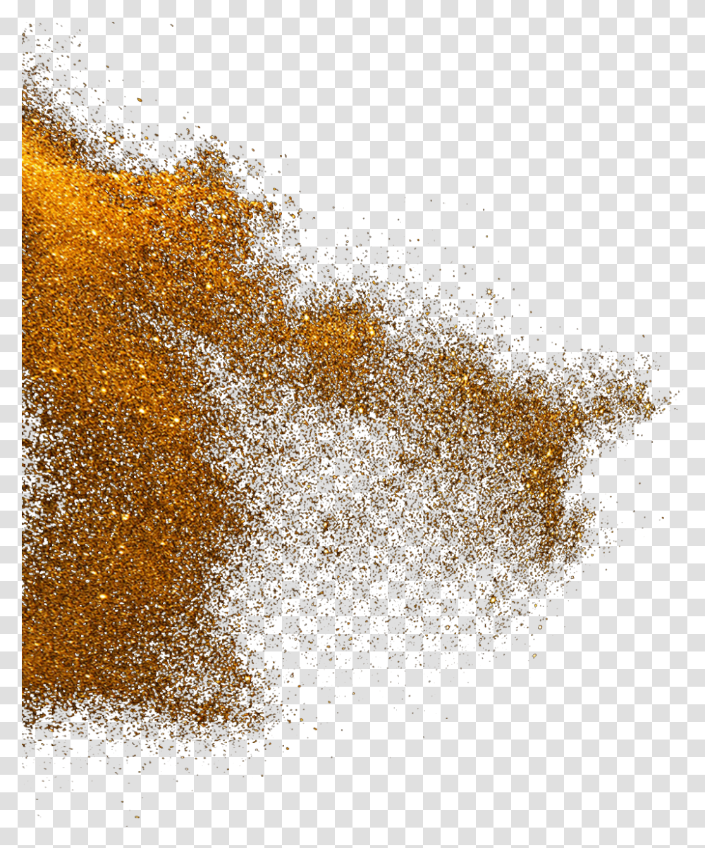 Pigment Dust Gold Gold Particles In Sand, Nature, Outdoors, Night, Fireworks Transparent Png