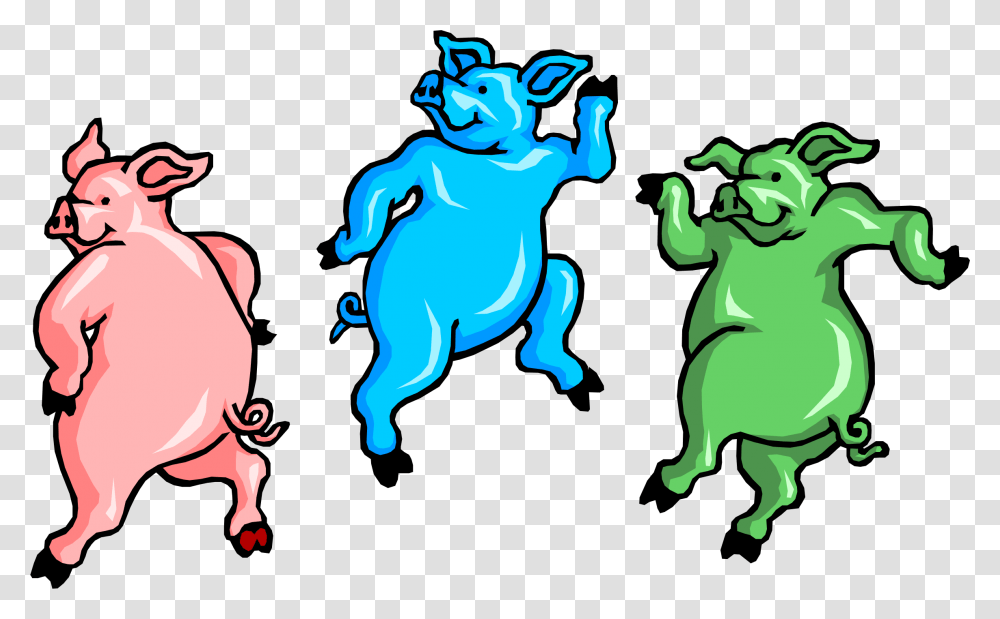 Pigs Clipart Dance Jig Clipart, Animal, Mammal, Wildlife Transparent Png