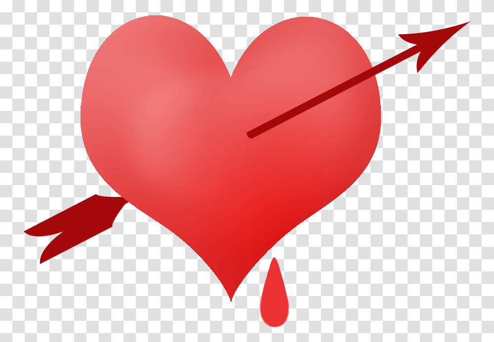 Piinched Heart With Blood Drop And Arrow Blood Drop Heart Logo, Balloon Transparent Png
