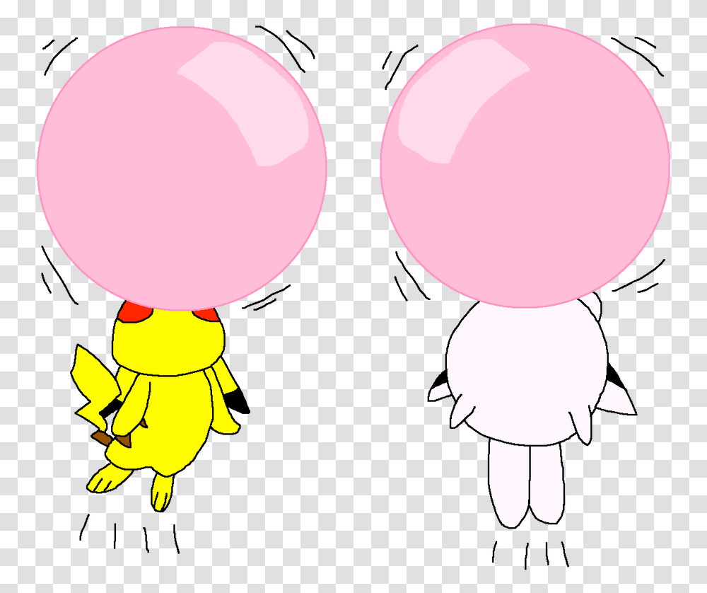Pikachu And Jigglypuff Floating Bubble Dot, Ball, Balloon, Lamp, Rattle Transparent Png