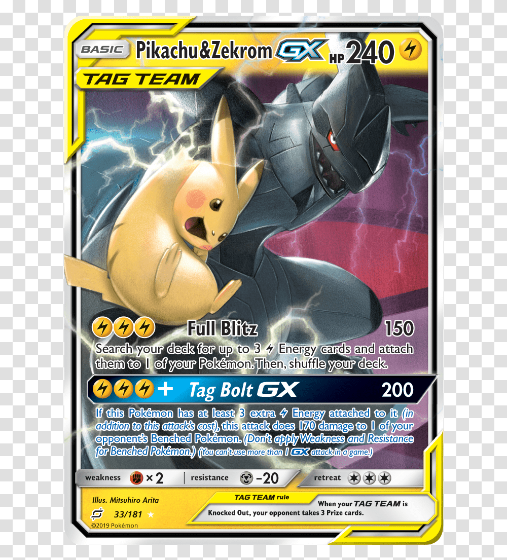 Pikachu And Zekrom Gx, Poster, Advertisement, Flyer, Paper Transparent Png