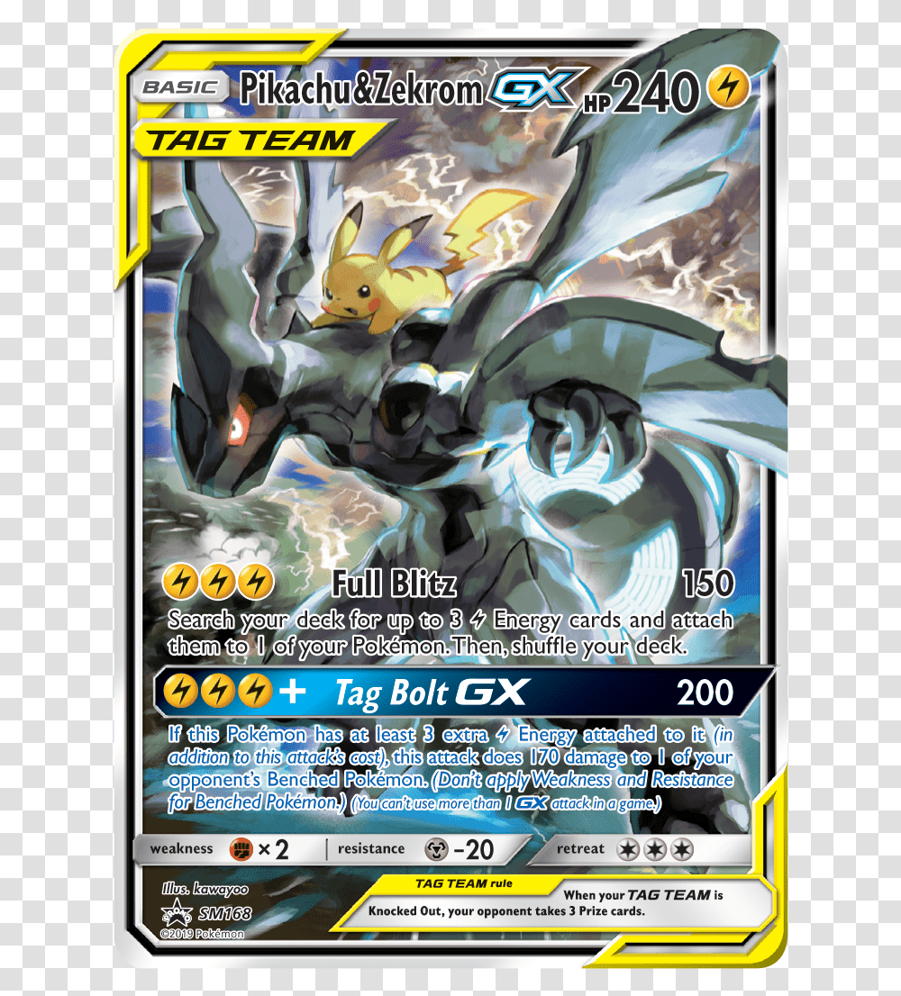 Pikachu And Zekrom Gx Tin, Poster, Advertisement, Flyer, Paper Transparent Png