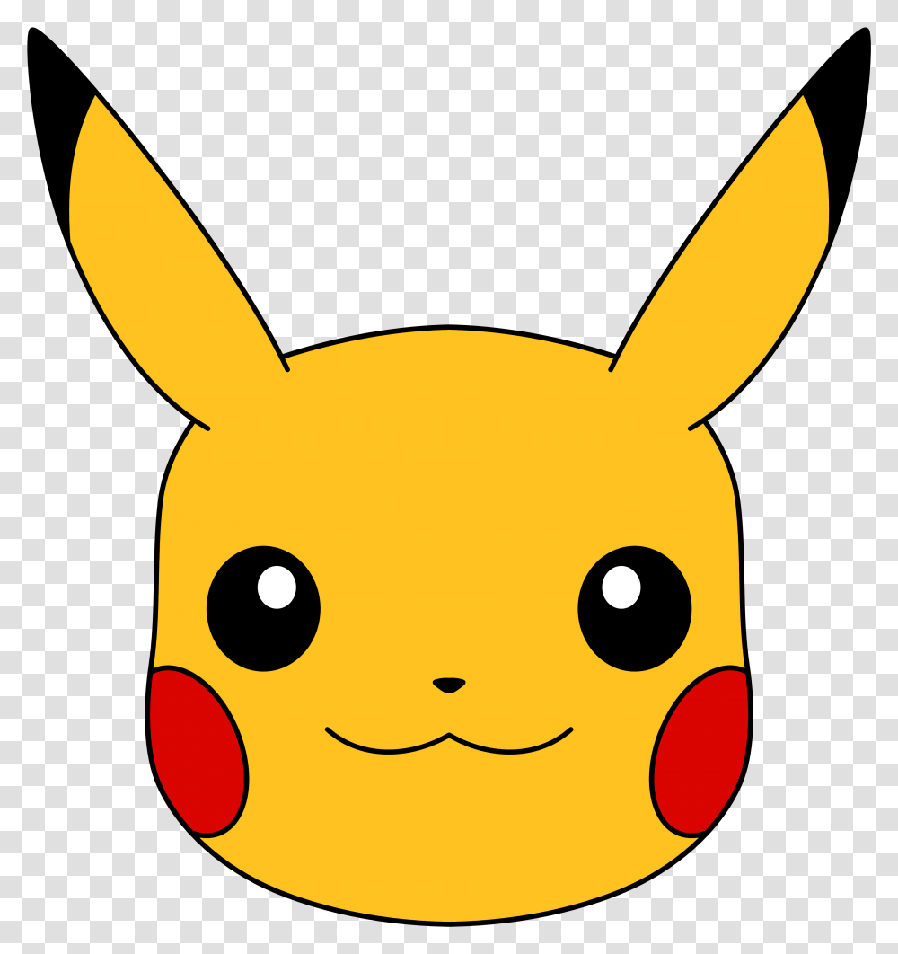 Pikachu Clipart Head Pikachu Face, Label, Animal, Sticker Transparent Png