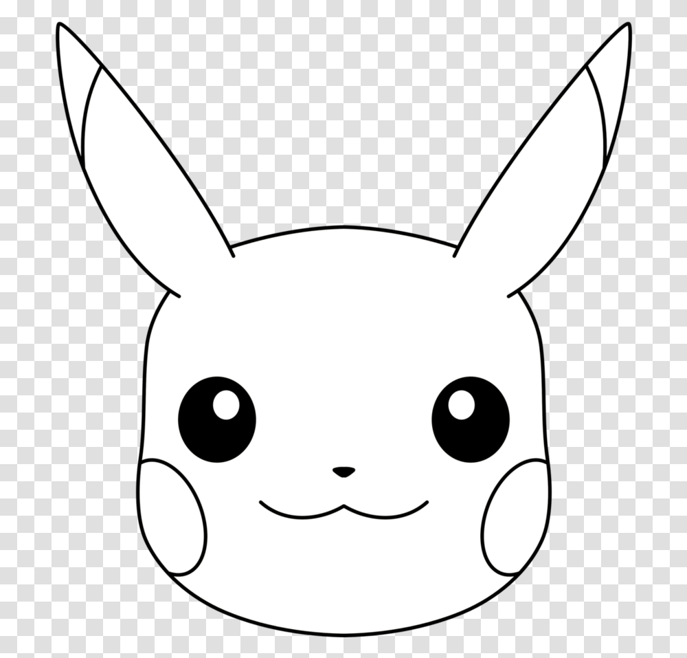 Pikachu Face Pikachu Face Coloring Page, Stencil, Animal, Drawing Transparent Png