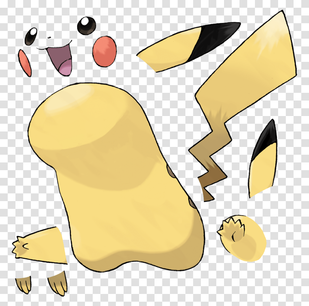 Pikachu, Food, Plant, Potato, Vegetable Transparent Png