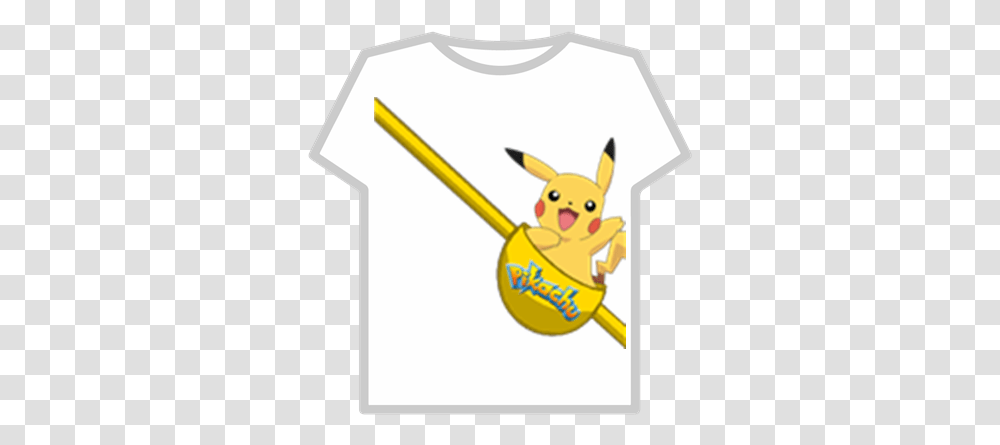 Pikachu In A Bag Roblox Cute Free T Shirts On Roblox, Clothing, Apparel, Sleeve, Shovel Transparent Png