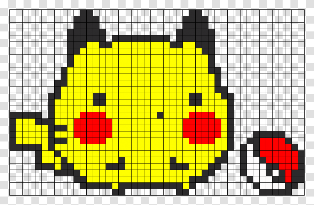 Pikachu Kawaii Pixel, Pac Man, Light, Number Transparent Png