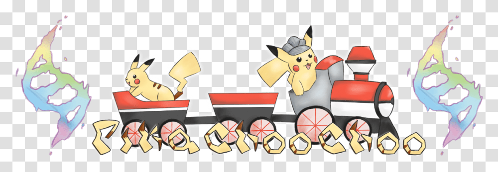 Pikachu On Train, Label, Urban, Alphabet Transparent Png