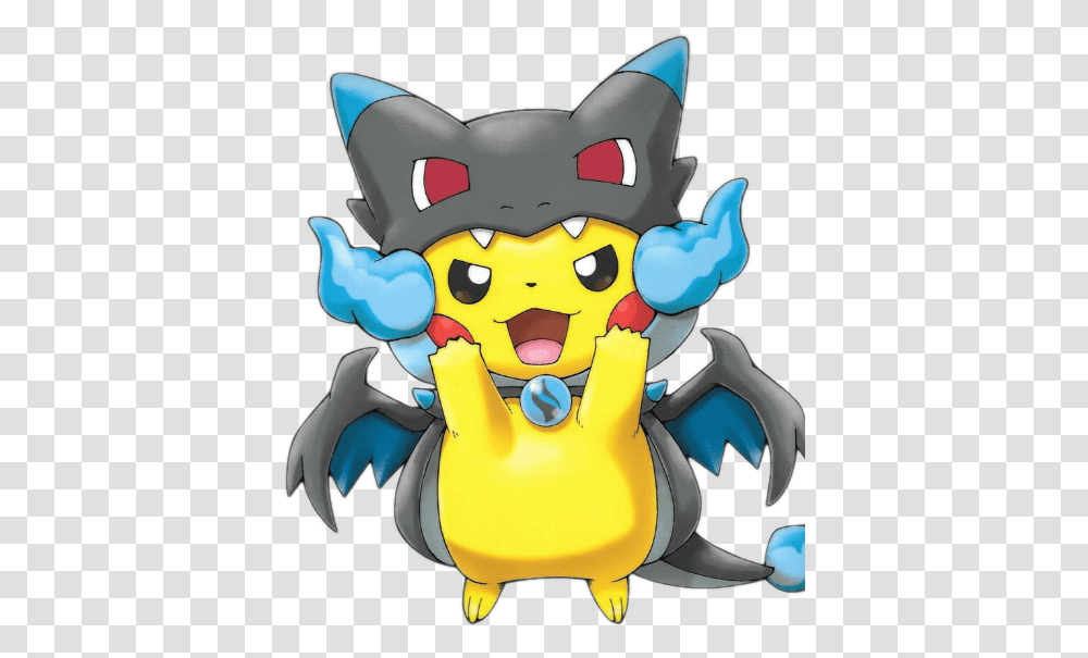 Pikachu Pikapika Megacharizardx Charizard Pokemon Pocke Mega Charizard X Pikachu Sticker, Toy, Clothing, Label, Text Transparent Png