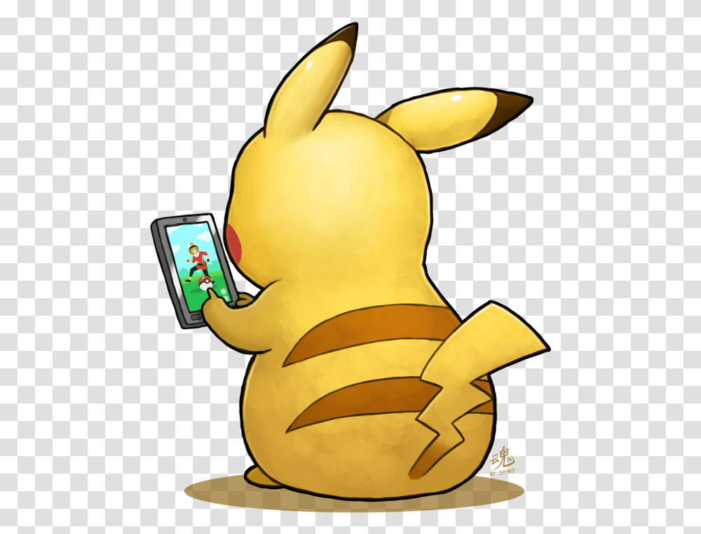 Pikachu Playing Pokemon Go Download Pikachu Playing Pokemon Go, Phone, Electronics, Mobile Phone Transparent Png
