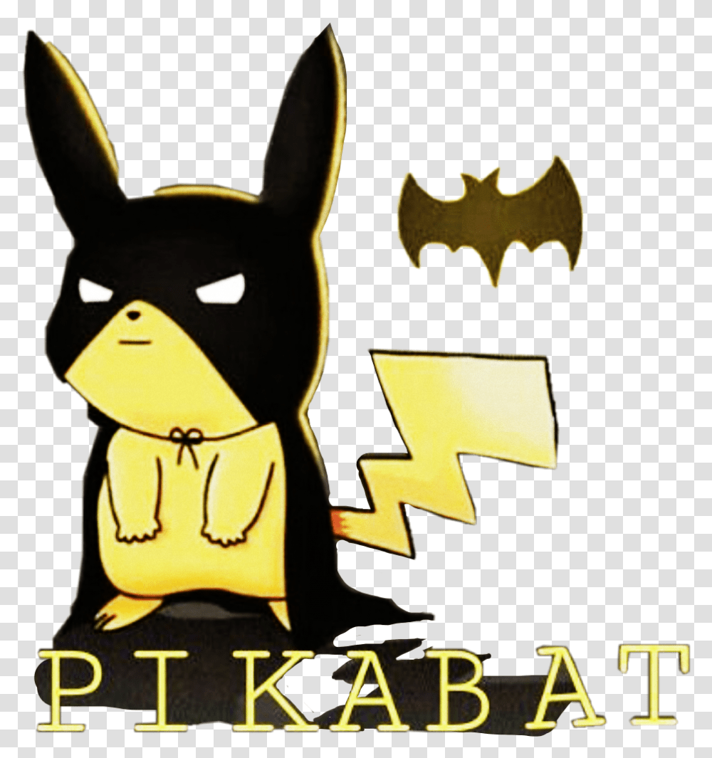 Pikachu Pokemon Batman Mask Word Text Funny Sticker Clipart Pikachu, Poster, Advertisement, Symbol, Batman Logo Transparent Png