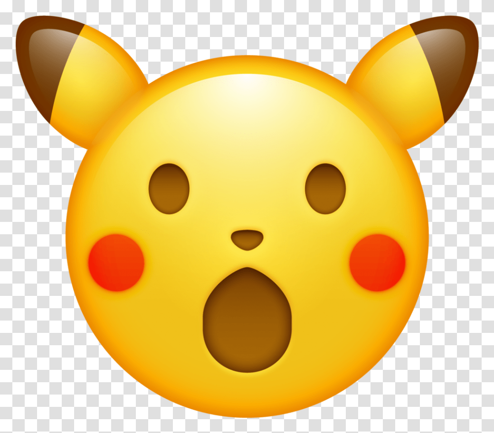 Pikachu Surprised Face Emoji, Toy, Rattle Transparent Png
