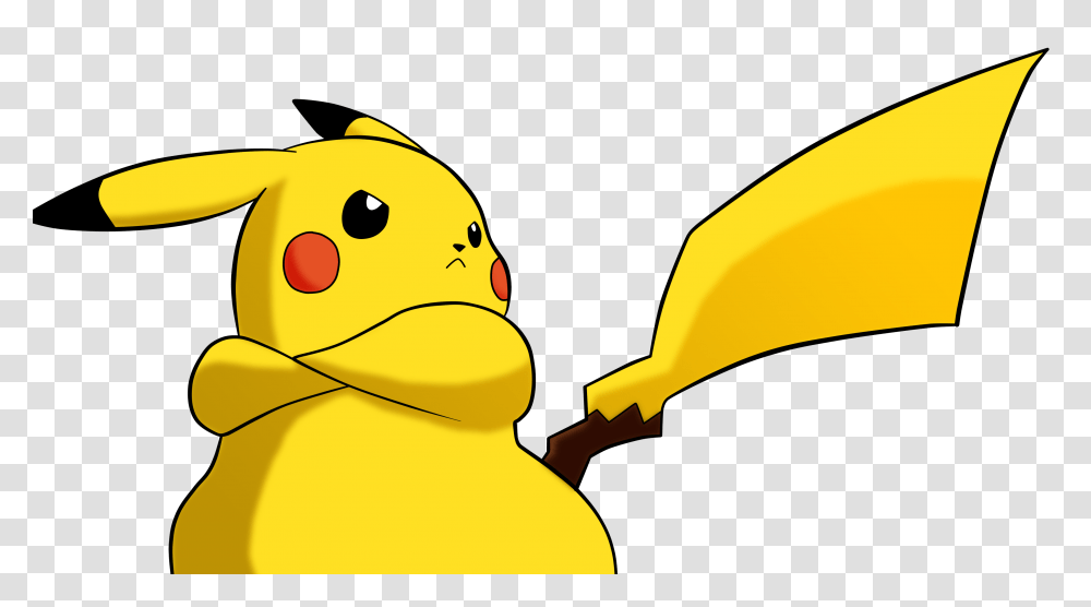 Pikachu Transpar Angry Pikachu, Outdoors, Bulldozer, Graphics, Art Transparent Png