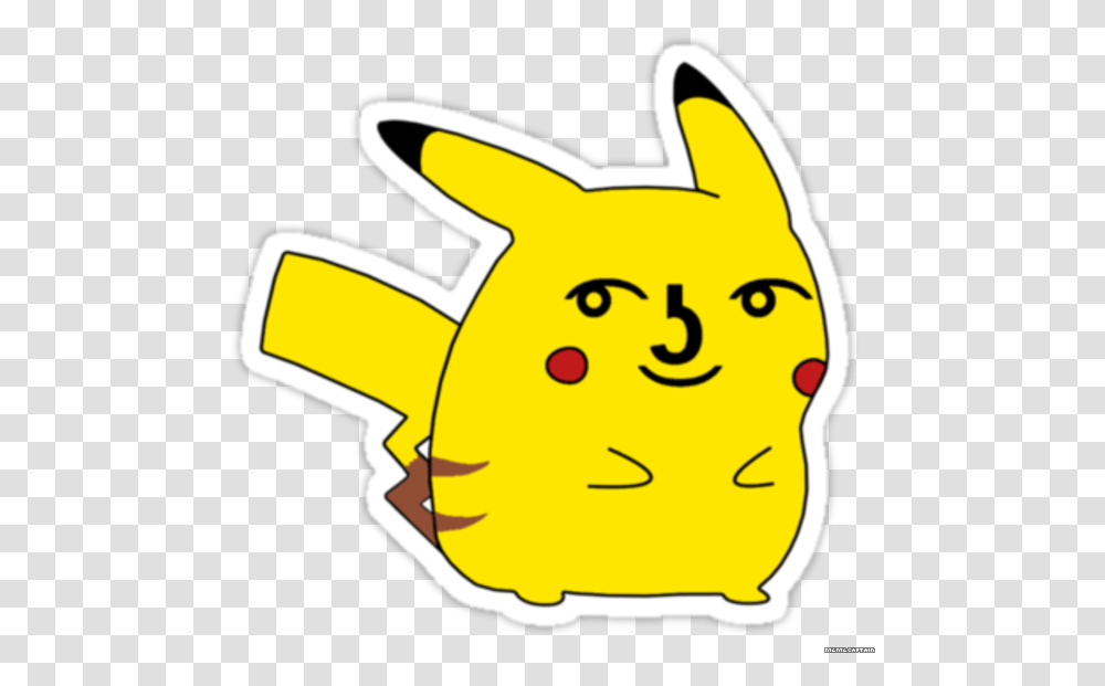 Pikachu With Lenny Face, Outdoors, Nature, Star Symbol Transparent Png