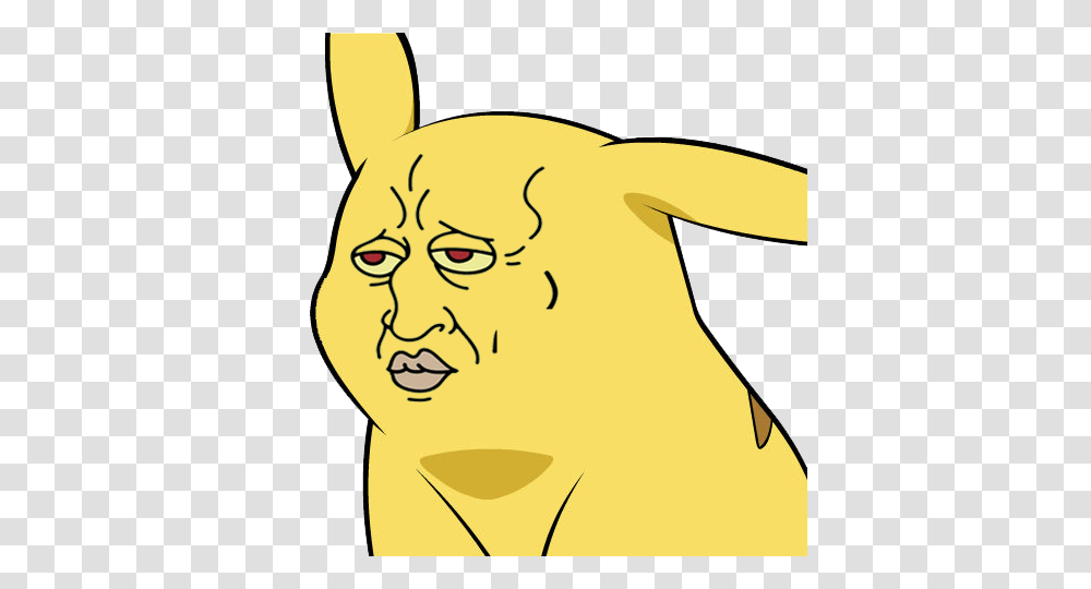 Pikachu With The Face Of Squidward Give Pikachu A Face Know, Animal, Mammal, Pet Transparent Png