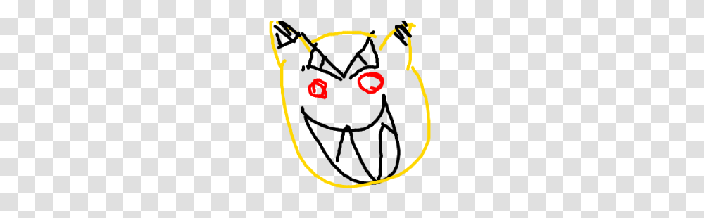 Pikachus Creepy Smile Drawing, Pac Man Transparent Png