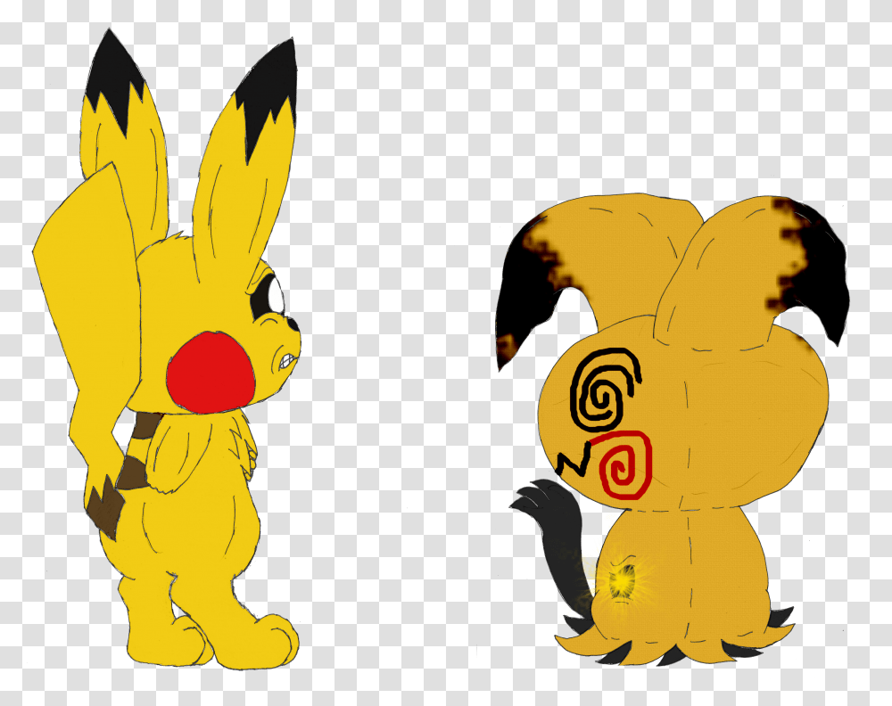 Pikatwo Vs Mimikyu Weasyl Transparent Png