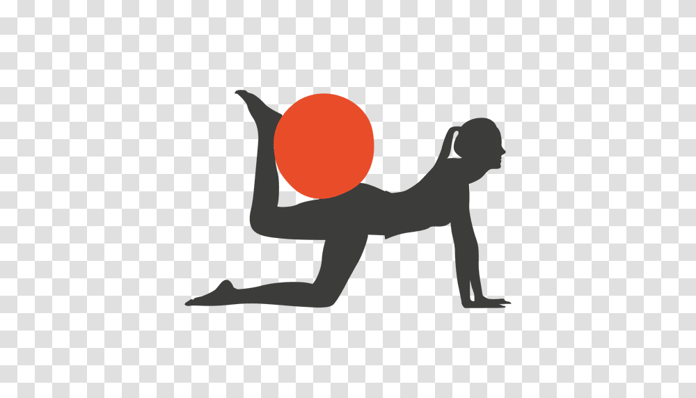 Pilates Exercise Girl Silhouette, Person, Juggling, Sport, Sphere Transparent Png