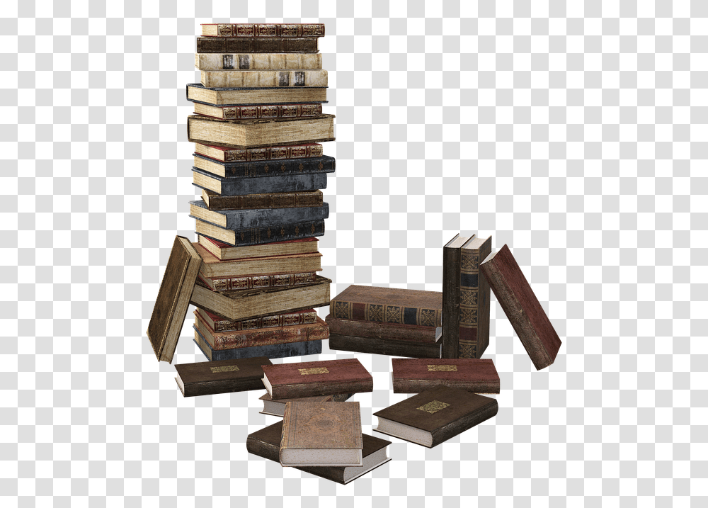 Pile Of Books Background, Wood, Novel Transparent Png