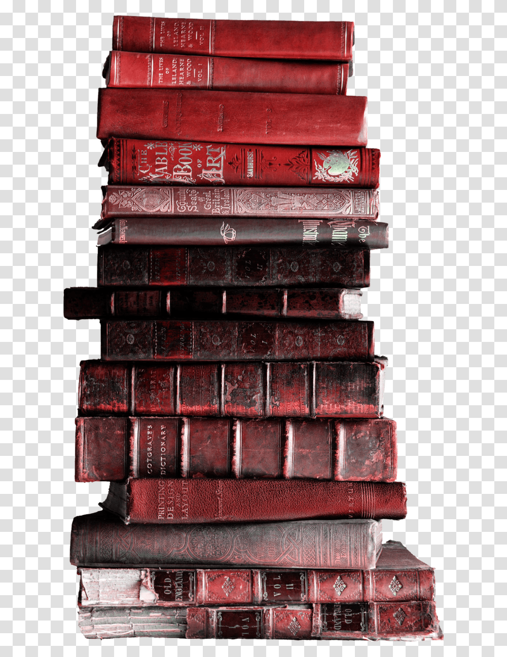 Pile Of Books Old, Brick, Novel, Cassette Transparent Png